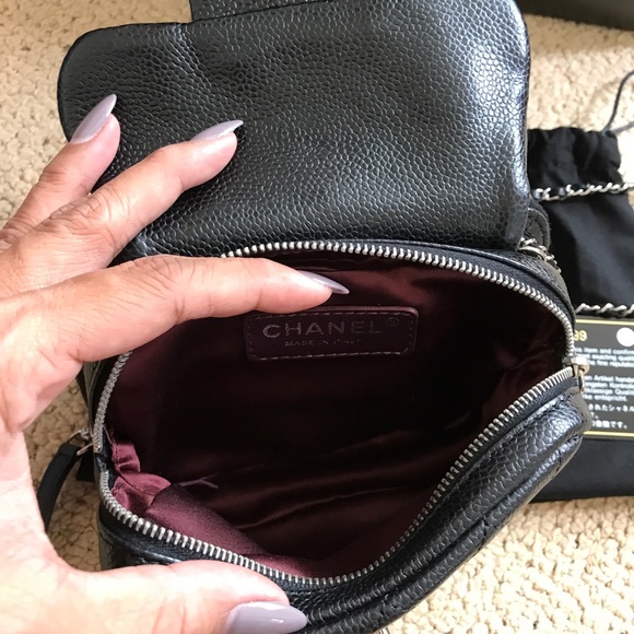🔴 S O L D 🔴 CHANEL Mini Caviar Wallet on Chain - Picture 3 of 7